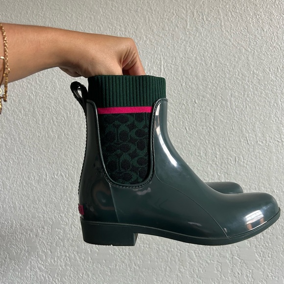 Coach rain boots - Picture 1 of 3